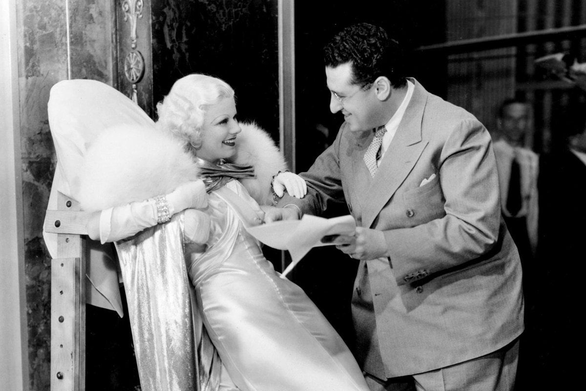 Jean Harlow George Cukor on set 1200x800